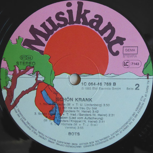 Bots - Schön Krank | Musikant (1C 064-46 769)