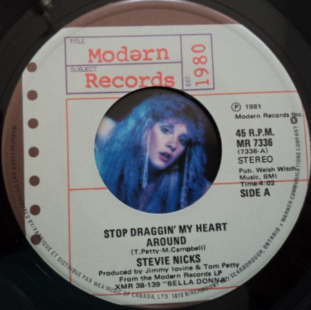 Stevie Nicks With Tom Petty And The Heartbreakers - Stop Draggin' My Heart Around | Modern Records (MR 7336) - 2 Stevie Nicks With Tom Petty And The Heartbreakers - Stop Draggin' My Heart Around | Modern Records (MR 7336) - 2