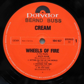 Cream - Wheels Of Fire | Polydor (2612 001) - 4 Cream - Wheels Of Fire | Polydor (2612 001) - 4