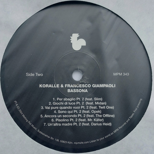Koralle & Francesco Giampaoli - Bassona | Melting Pot Music (MPM 343) - 3 Koralle & Francesco Giampaoli - Bassona | Melting Pot Music (MPM 343) - 3