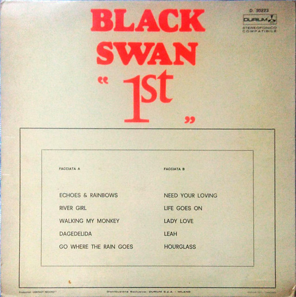 Black Swan - "1st" | Durium Marche Estere (D. 30223) - 2
