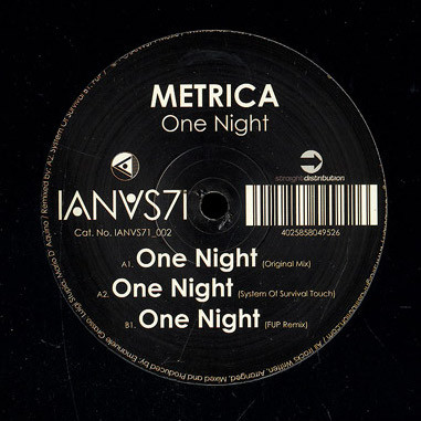Metrica - One Night | Ianus71 (IANVS71_002) - main