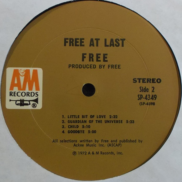 Free - Free At Last | A&M Records (SP-4349) - 4 Free - Free At Last | A&M Records (SP-4349) - 4