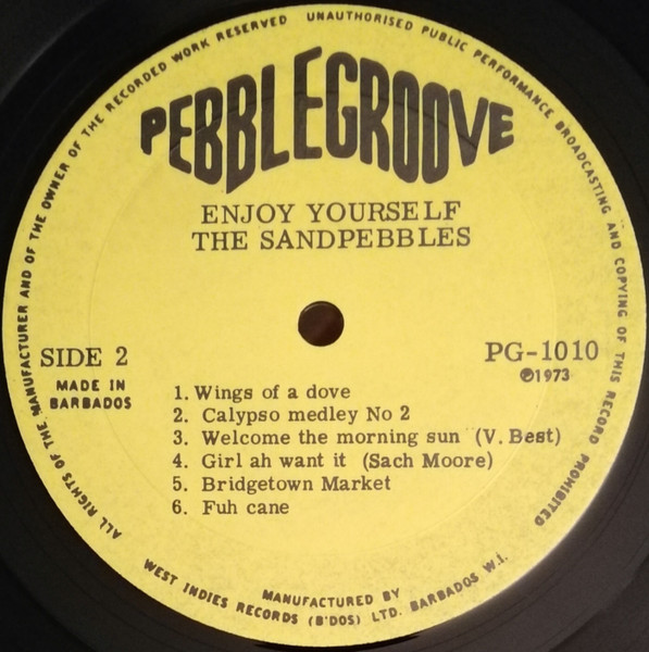 The Sandpebbles Of Barbados - Enjoy Yourself [Vinyl] | Island Series (PG-1010) - 4