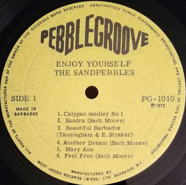 The Sandpebbles Of Barbados - Enjoy Yourself [Vinyl] | Island Series (PG-1010) - 3