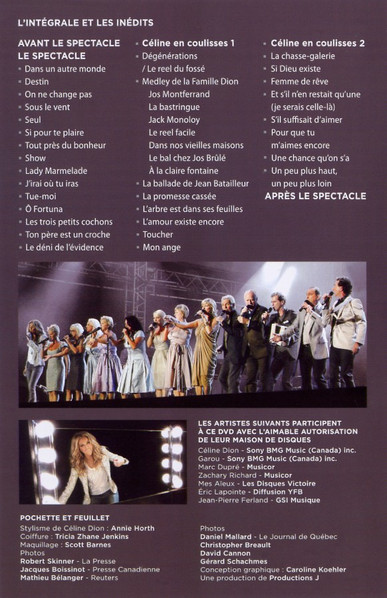 Céline Dion - Céline Sur Les Plaines | Les Productions Feeling Inc. (PFDVD-2331) - 4