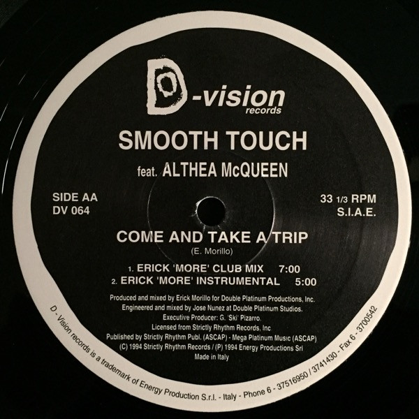 Smooth Touch Feat. Althea McQueen - House Of Love / Come And Take A Trip | D:vision Records (DV 064) - 4 Smooth Touch Feat. Althea McQueen - House Of Love / Come And Take A Trip | D:vision Records (DV 064) - 4