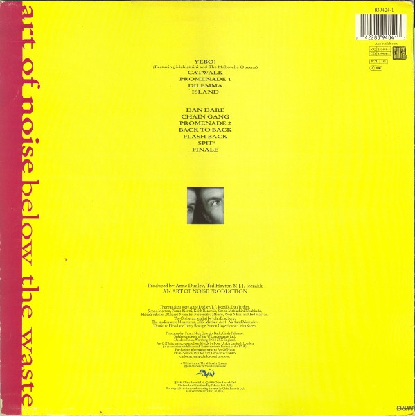 The Art Of Noise - Below The Waste | China Records (839404-1) - 2