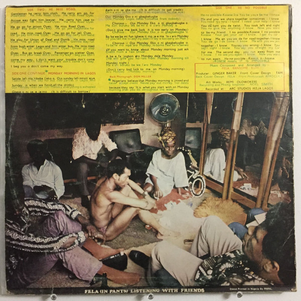 Fela Kuti & Africa 70 - He Miss Road | EMI (EMI (LP) 006N) - 2