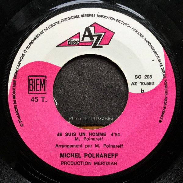 Michel Polnareff - Gloria / Je Suis Un Homme | Disc'Az (AZ 10.592) - 3
