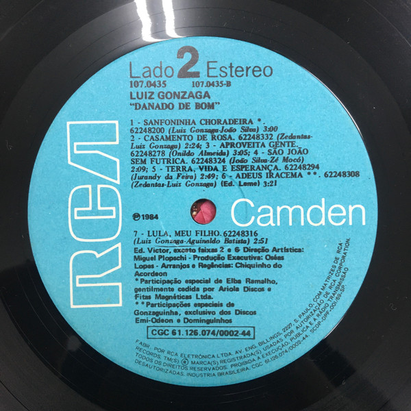 Luiz Gonzaga - Danado De Bom | RCA Camden (107.0435) - 2