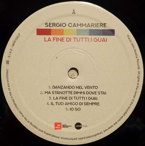 Sergio Cammariere - La Fine Di Tutti I Guai | Parco Della Musica Records (MPR102LP) - 3