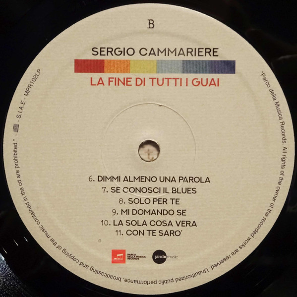 Sergio Cammariere - La Fine Di Tutti I Guai | Parco Della Musica Records (MPR102LP) - 4