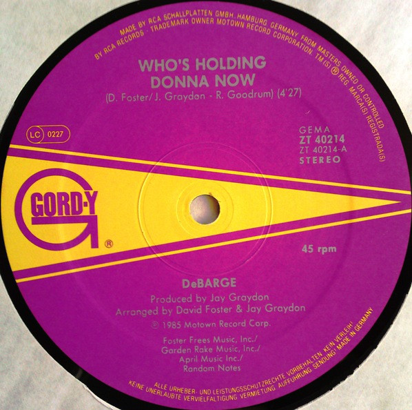 DeBarge - Who's Holding Donna Now / Be My Lady | Gordy (ZT 40214) - 3