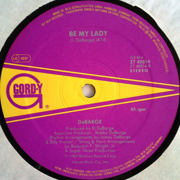 DeBarge - Who's Holding Donna Now / Be My Lady | Gordy (ZT 40214) - 4