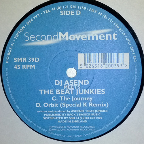 Asend Meets The Beat Junkies - tHe rEmIxEs - Chapter 1 | Second Movement Recordings (SMR 39) - 3 Asend Meets The Beat Junkies - tHe rEmIxEs - Chapter 1 | Second Movement Recordings (SMR 39) - 3