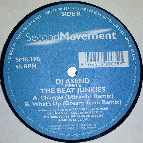 Asend Meets The Beat Junkies - tHe rEmIxEs - Chapter 1 | Second Movement Recordings (SMR 39) - 2 Asend Meets The Beat Junkies - tHe rEmIxEs - Chapter 1 | Second Movement Recordings (SMR 39) - 2