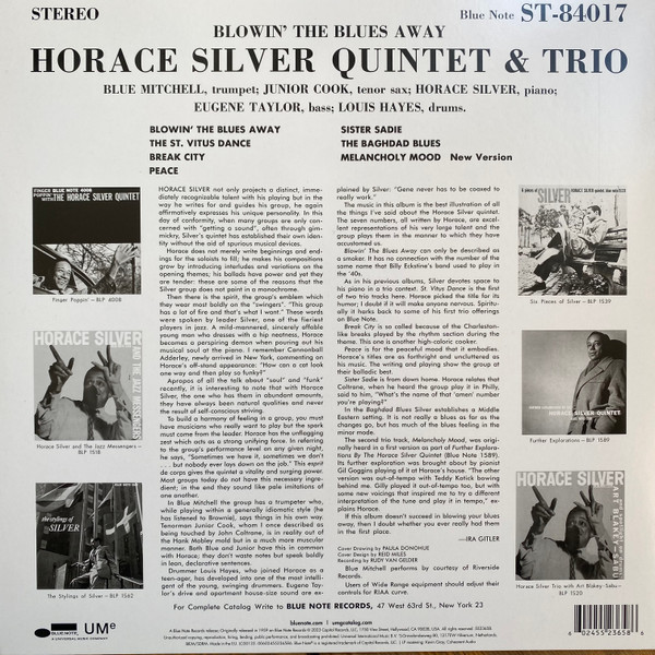 The Horace Silver Quintet & The Horace Silver Trio - Blowin' The Blues Away | Blue Note (5523658) - 2