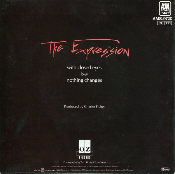 The Expression - With Closed Eyes | A&M Records (AMS 9720) - 2