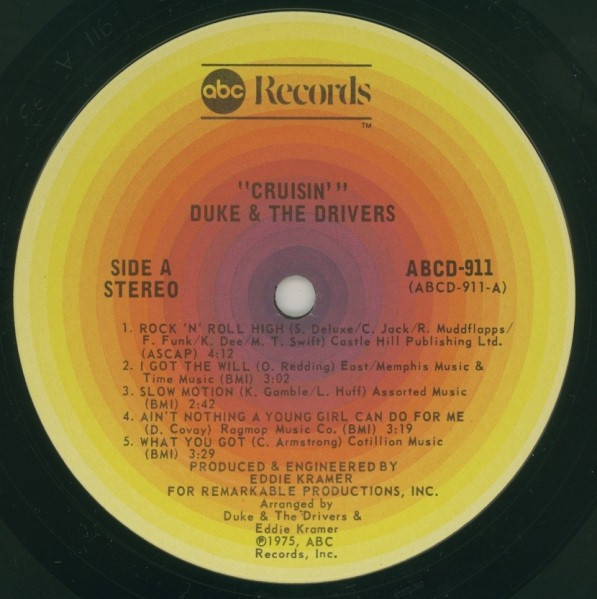 Duke & The Drivers - Cruisin' | ABC Records (ABCD-911) - 3 Duke & The Drivers - Cruisin' | ABC Records (ABCD-911) - 3