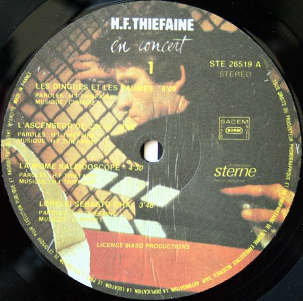 Hubert Félix Thiéfaine - En Concert | Sterne (STE 26519/20) - 3 Hubert Félix Thiéfaine - En Concert | Sterne (STE 26519/20) - 3