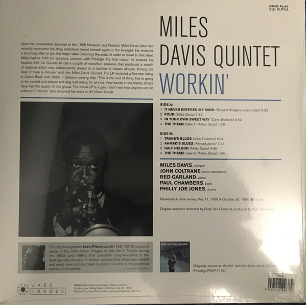 The Miles Davis Quintet - Workin' | Jazz Images (37030) - 3 The Miles Davis Quintet - Workin' | Jazz Images (37030) - 3