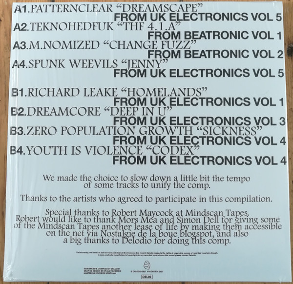 Various - UK Electronics 1988 - 1994 A Compilation From The British Label Mindscan Tapes | DELODIO (DEL09) - 2