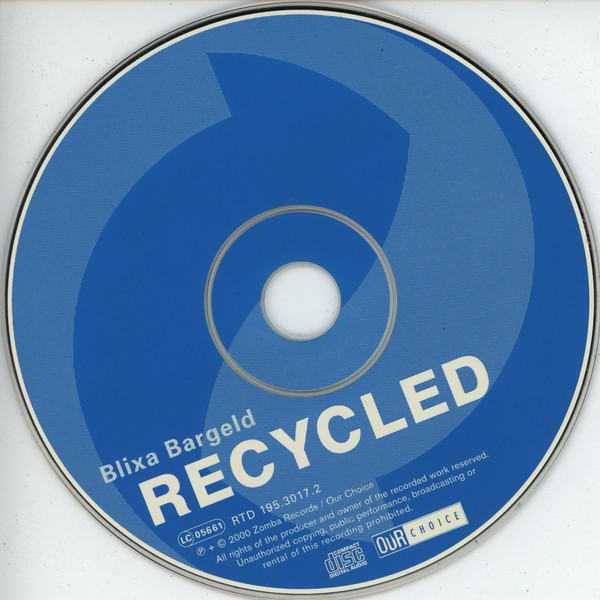 Blixa Bargeld / Tim Isfort Orchester - Recycled (Original Motion Picture Soundtrack) | Our Choice (RTD 195.3017.2) - 3