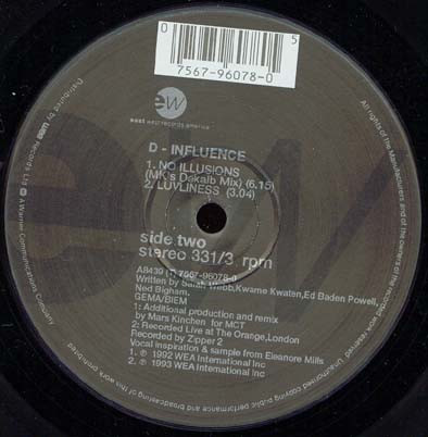 D'Influence - Good Lover | EastWest Records America (A8439T) - 3