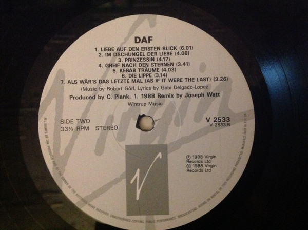 Deutsch Amerikanische Freundschaft - D.A.F. | Virgin (V2533) - 4
