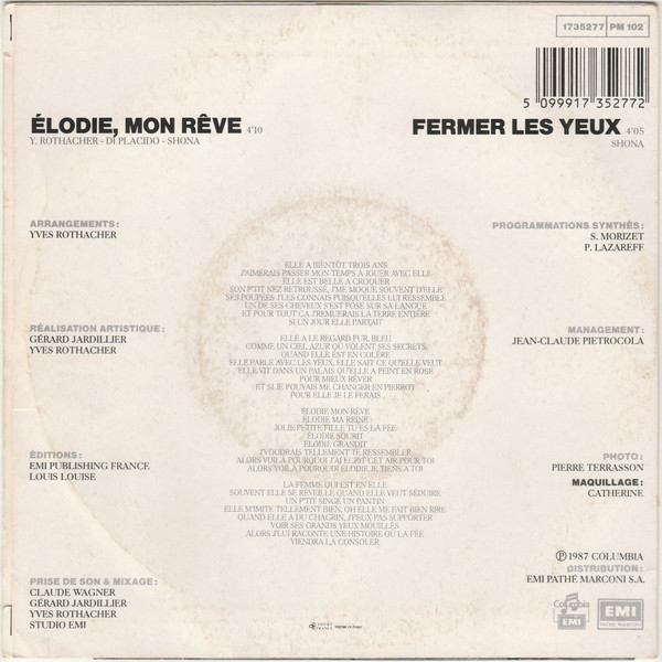 Shona - Elodie, Mon Rêve | Columbia (1735277) - 2