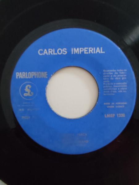 Carlos Imperial - A Outra Praça | Parlophone (LMEP 1338) - 3