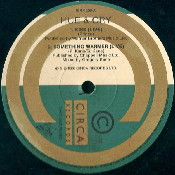 Hue & Cry - Kiss (Live) | Circa (VINX 209) - 2