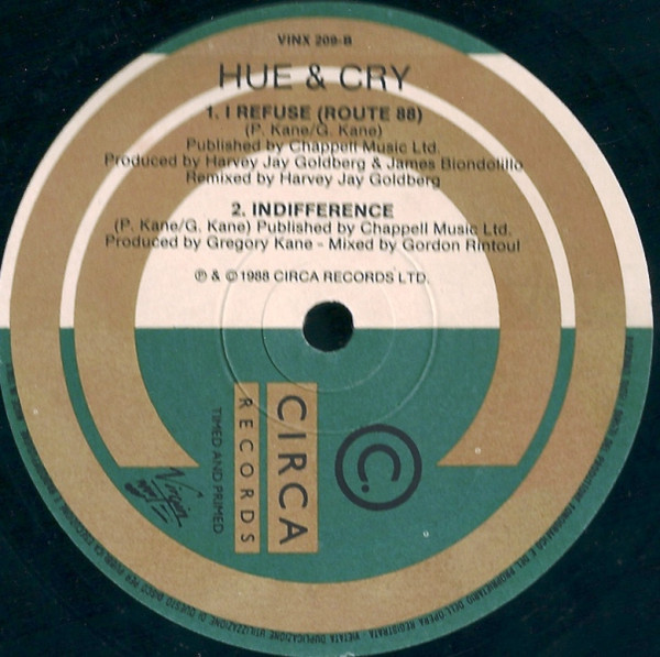 Hue & Cry - Kiss (Live) | Circa (VINX 209) - 3