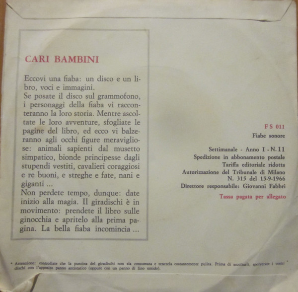Unknown Artist - La Principessa Incantata | Fratelli Fabbri Editori (FS 011) - 2