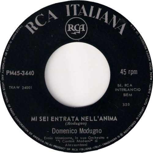Domenico Modugno - Il Posto Mio | RCA Italiana (PM 3440) - 4