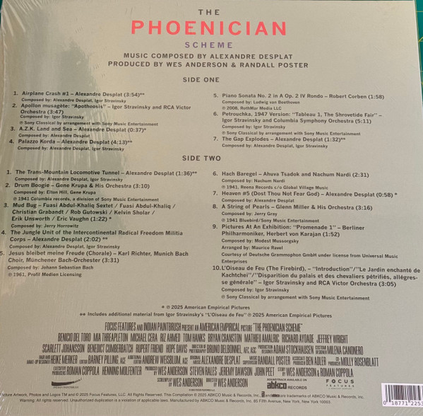 Various - The Phoenician Scheme (Original Soundtrack) | ABKCO (2253-1) - 4