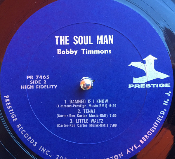 Bobby Timmons - The Soul Man! | Prestige (PR 7465) - 4 Bobby Timmons - The Soul Man! | Prestige (PR 7465) - 4