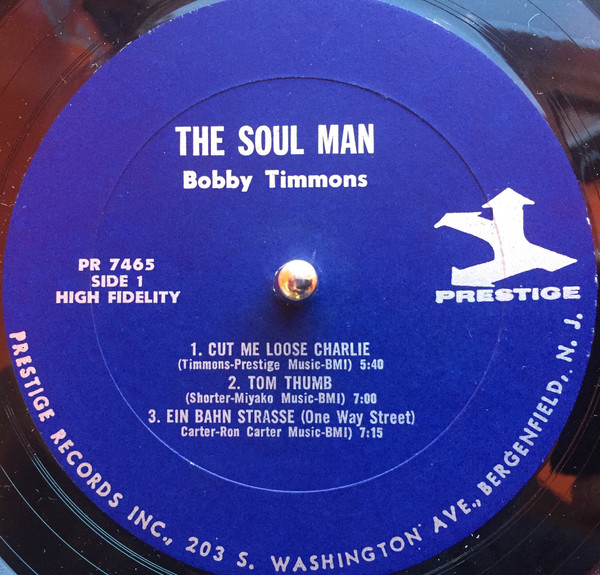 Bobby Timmons - The Soul Man! | Prestige (PR 7465) - 3 Bobby Timmons - The Soul Man! | Prestige (PR 7465) - 3