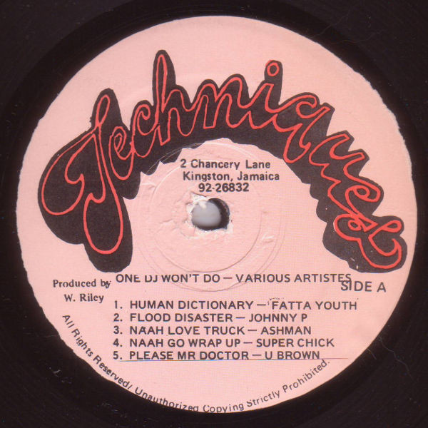 Various - One D.J. Won't Do | Techniques (none) - 3 Various - One D.J. Won't Do | Techniques (none) - 3