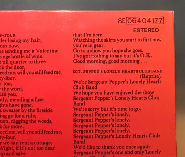 The Beatles - Sgt. Peppers Lonely Hearts Club Band | Parlophone (8E 06404177) - 3