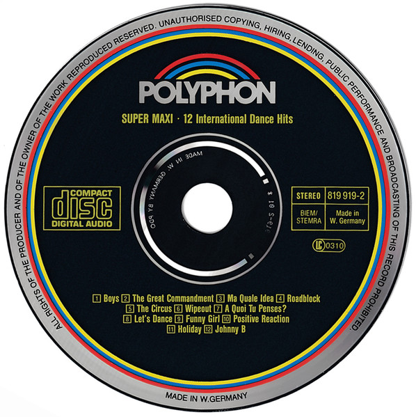 Various - Super Maxi - 12 International Dance Hits | Polyphon (819 919-2) - 3