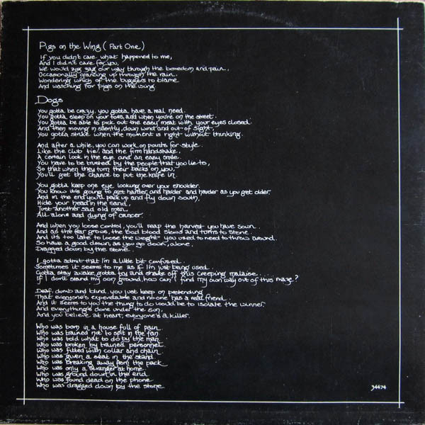 Pink Floyd - Animals | Columbia (JC 34474) - 4