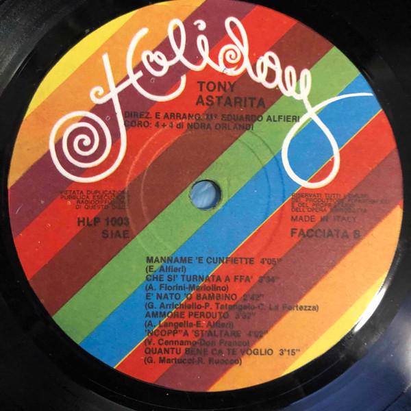 Tony Astarita - 1981 | Holiday (HLP 1003) - 4 Tony Astarita - 1981 | Holiday (HLP 1003) - 4