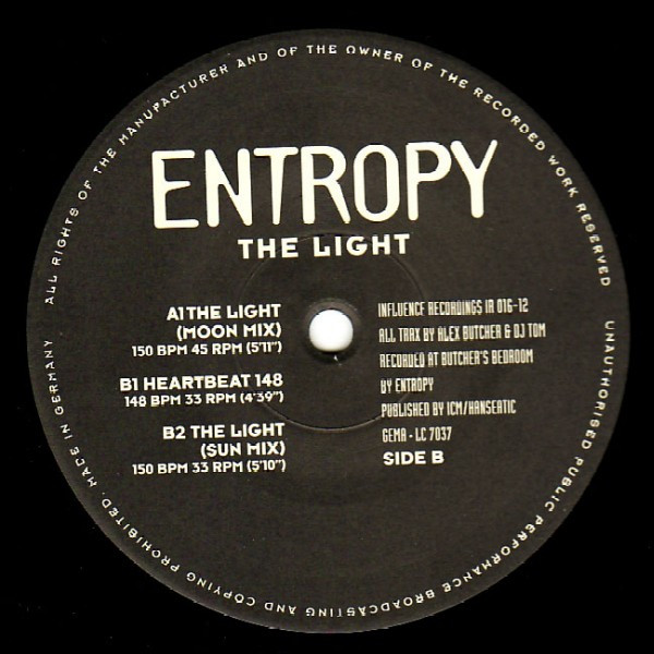 Entropy - The Light | Influence Recordings (IR 016-12) - 2 Entropy - The Light | Influence Recordings (IR 016-12) - 2