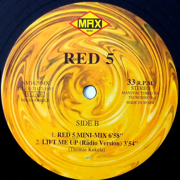 Red 5 - Lift Me Up | Max Music (NM 1629 MX) - 4