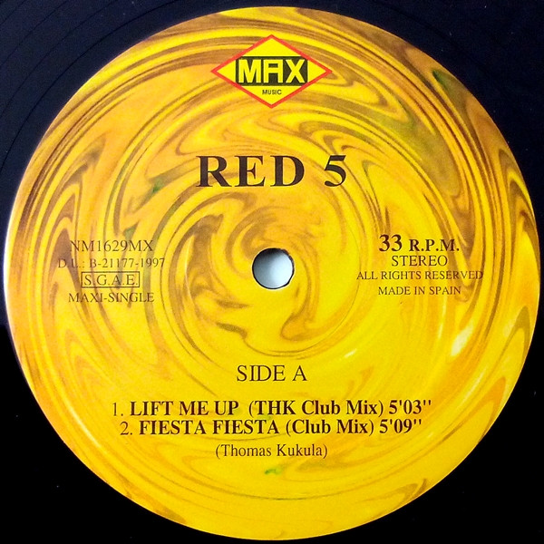 Red 5 - Lift Me Up | Max Music (NM 1629 MX) - 3