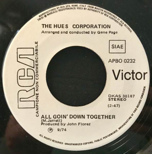 The Hues Corporation - Rock The Boat | RCA Victor (APBO-0232) - 4