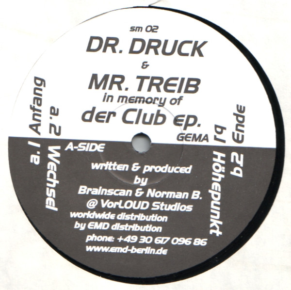 Dr. Druck & Mr. Treib - Der Club EP | Schallmauer Records (SM02) - main