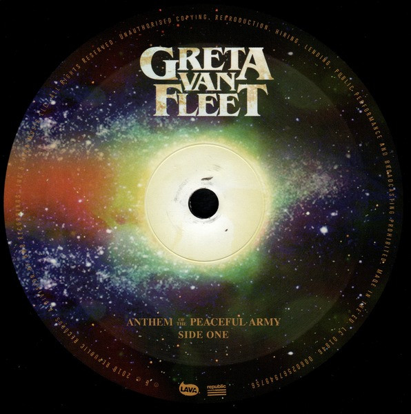 Greta Van Fleet - Anthem Of The Peaceful Army | Lava (00602567949756) - 2 Greta Van Fleet - Anthem Of The Peaceful Army | Lava (00602567949756) - 2